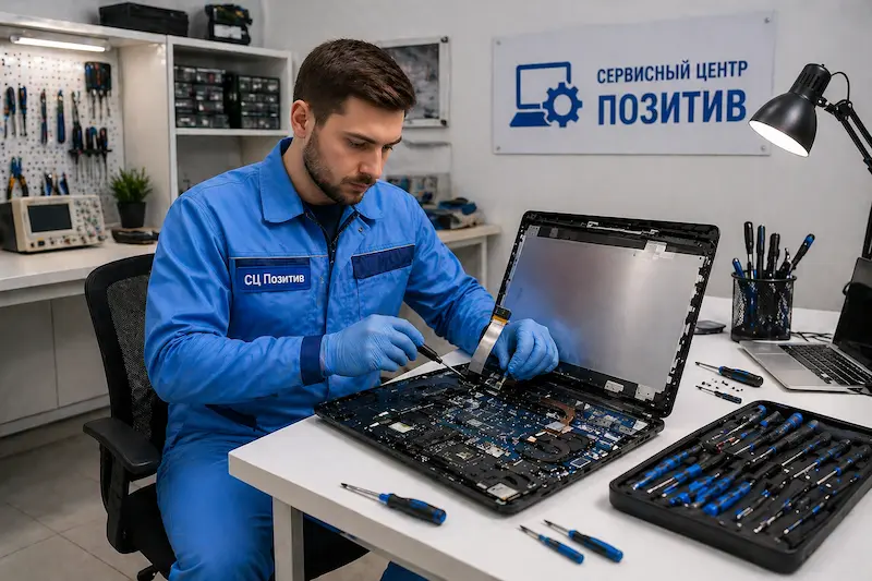 Замена шлейфа матрицы ноутбука в Новочеркасске