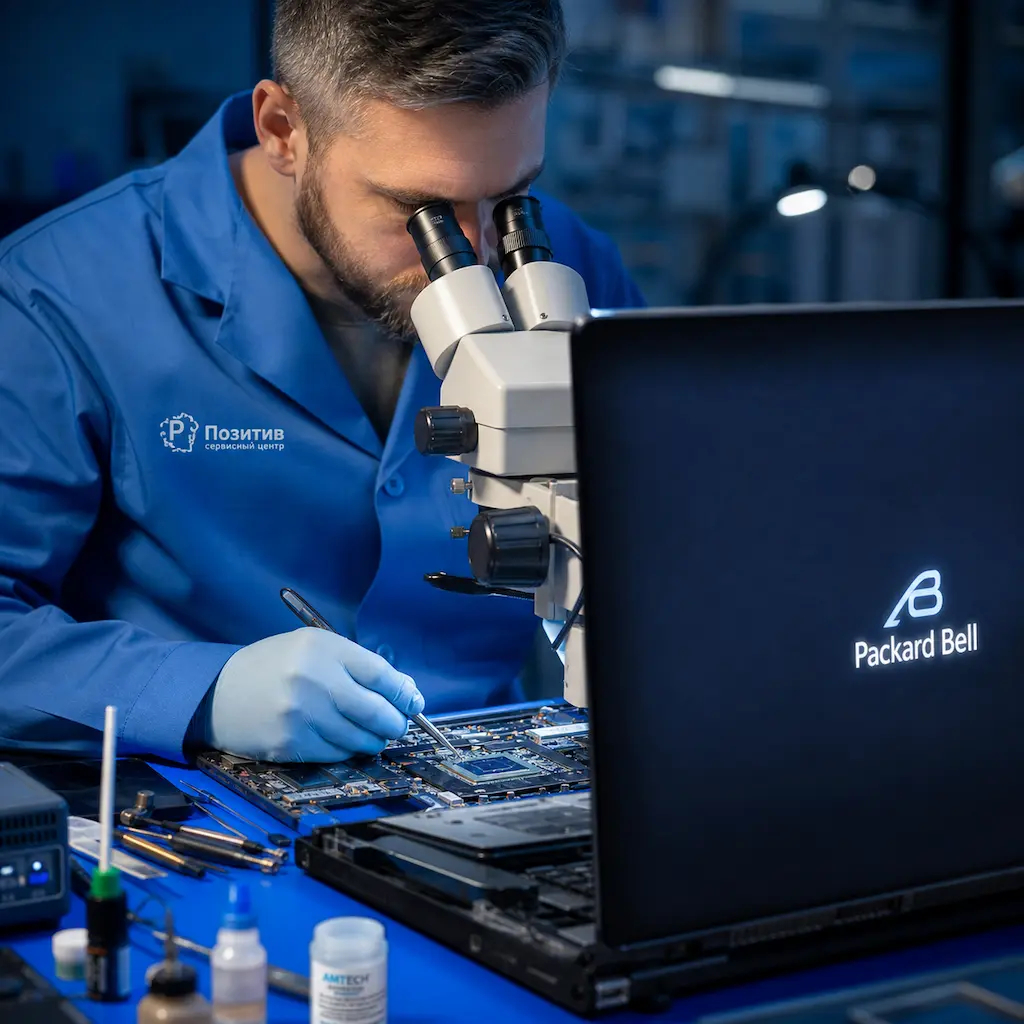 Замена видеокарты ноутбука Packard Bell в Новочеркасске