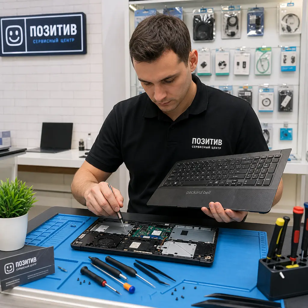 заменить клавиатуру на ноутбуке Packard Bell в Новочеркасске