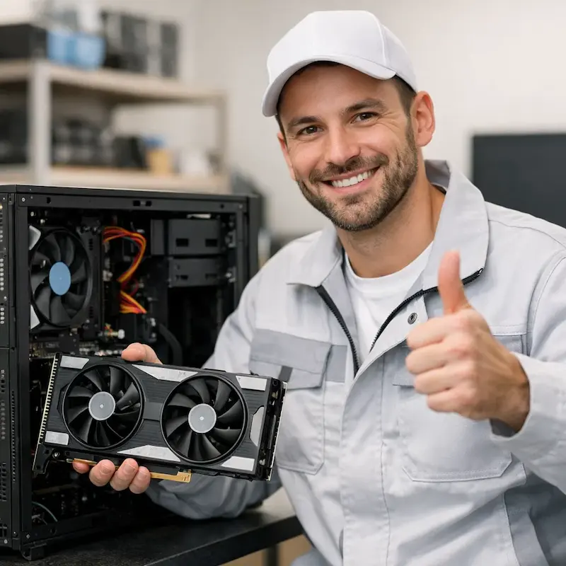 установка видеокарты на ПК в Новочеркасске