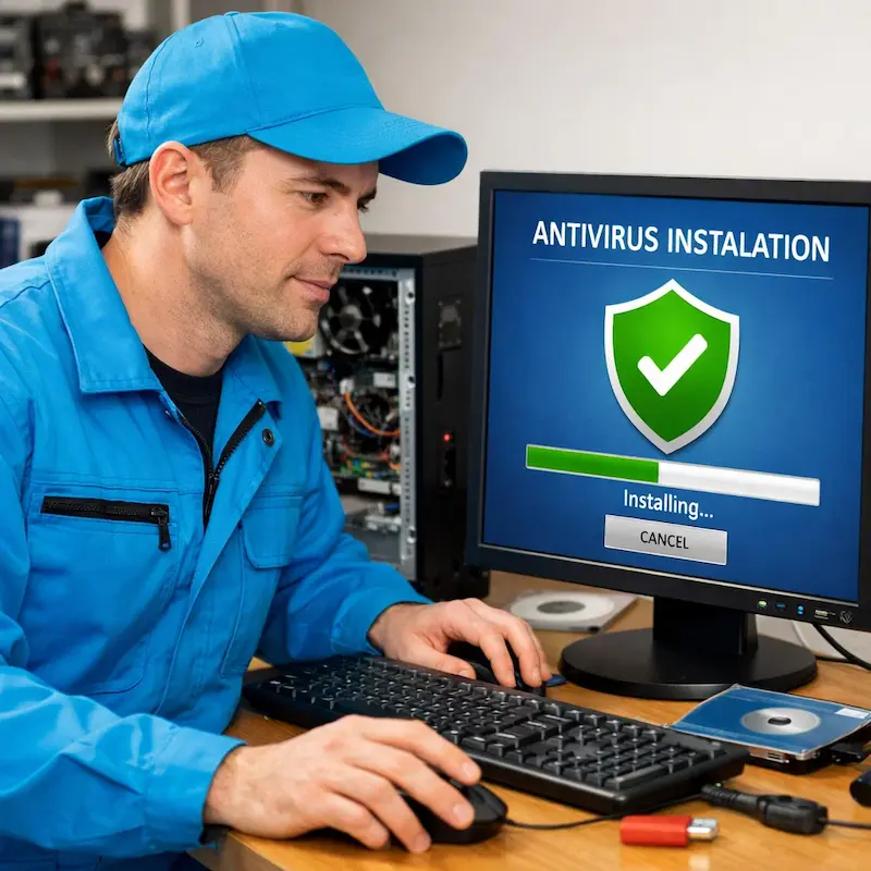 Установка антивируса на ноутбук в Новочеркасске
