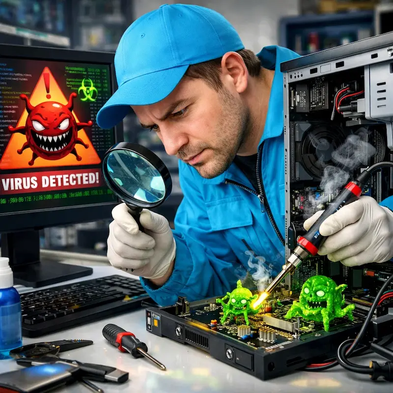 Вылечить компьютерный вирус в Новочеркасске