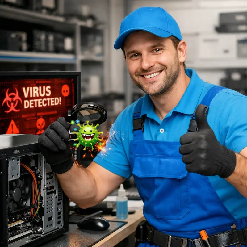 Удаление вирусов с компьютера в Новочеркасске